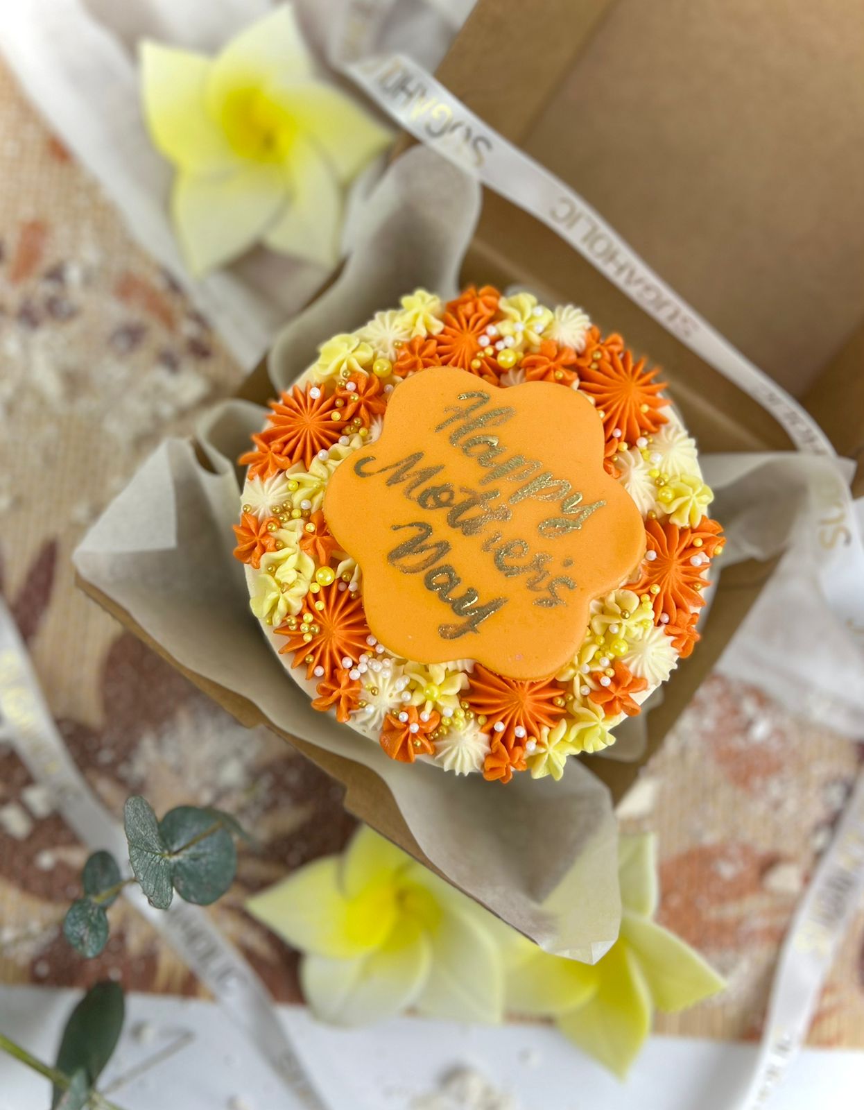 Mother's Day Bento Cake (Orange)