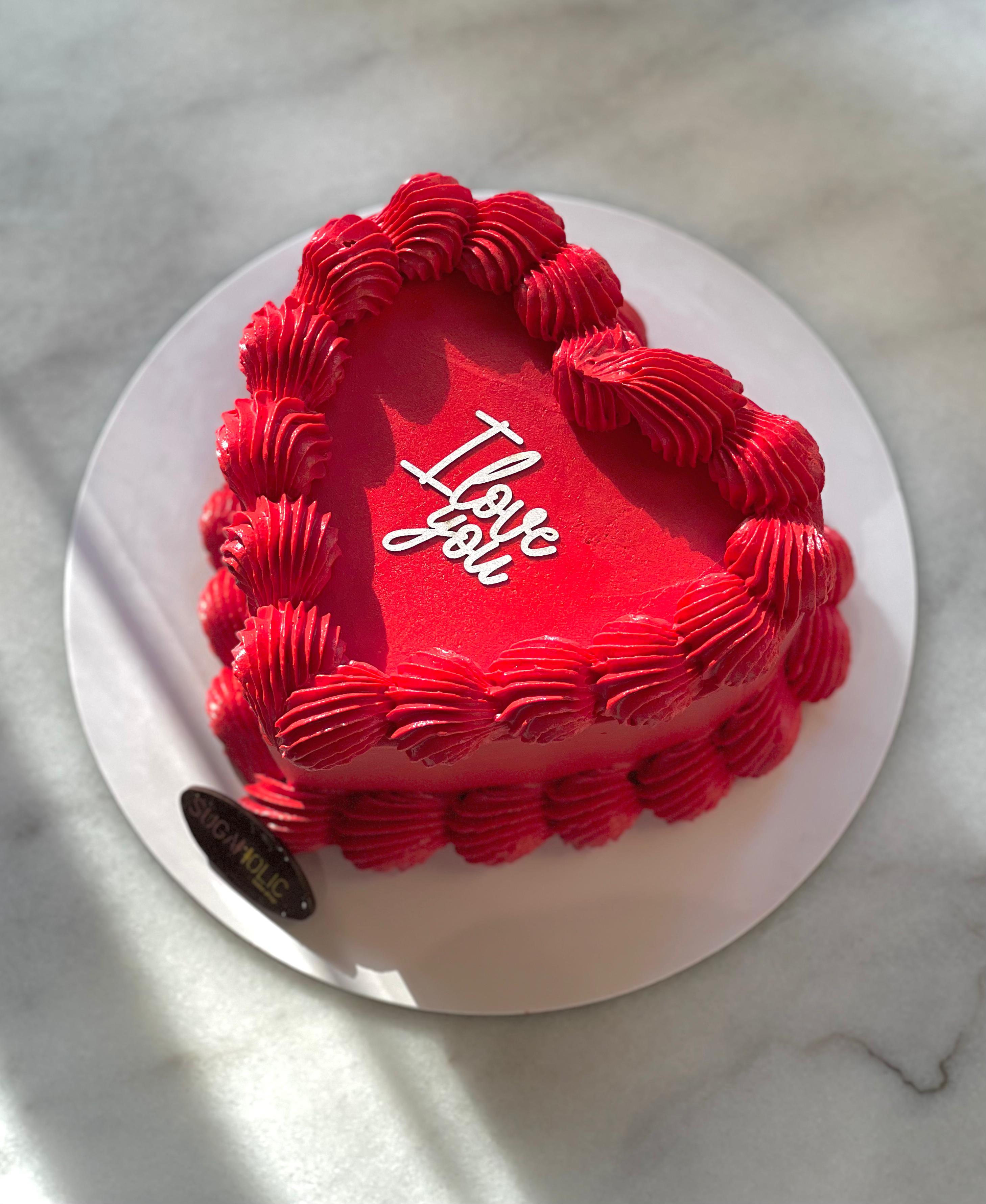 I Love You Heart Cake