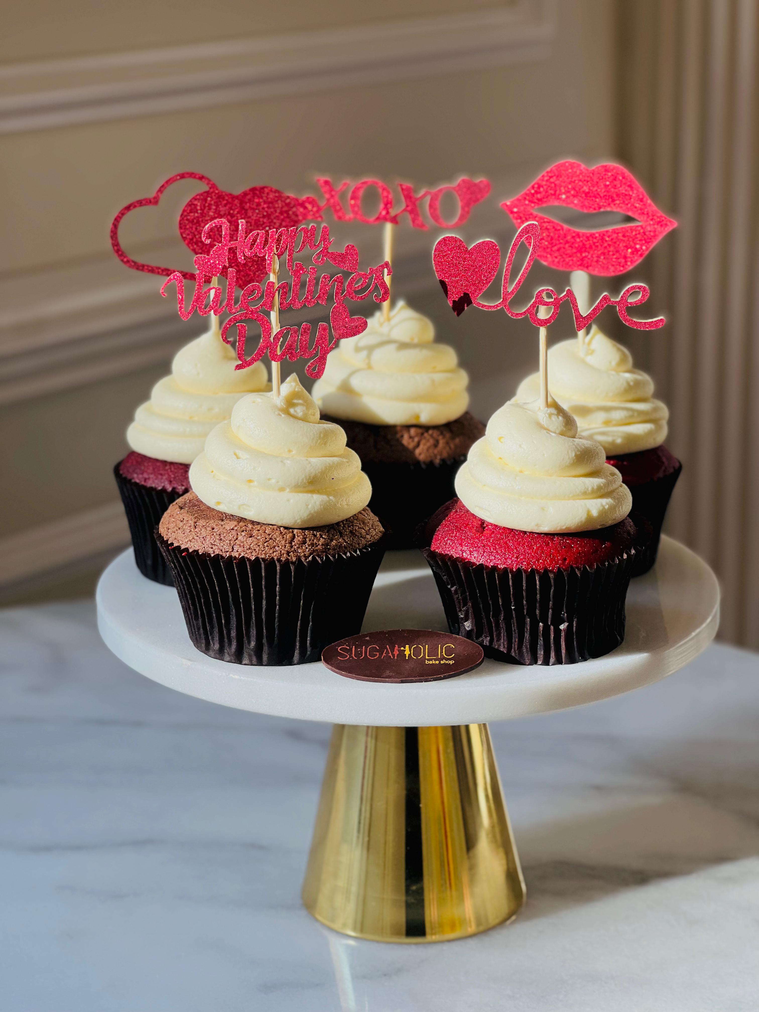 Valentines Cupcake with Non-edible Topper 