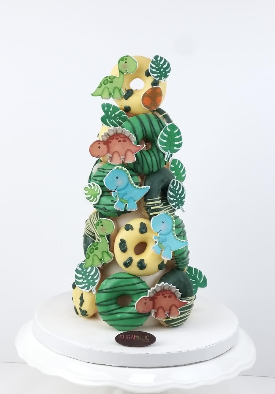 Dinosaur Mini  Donut Tower