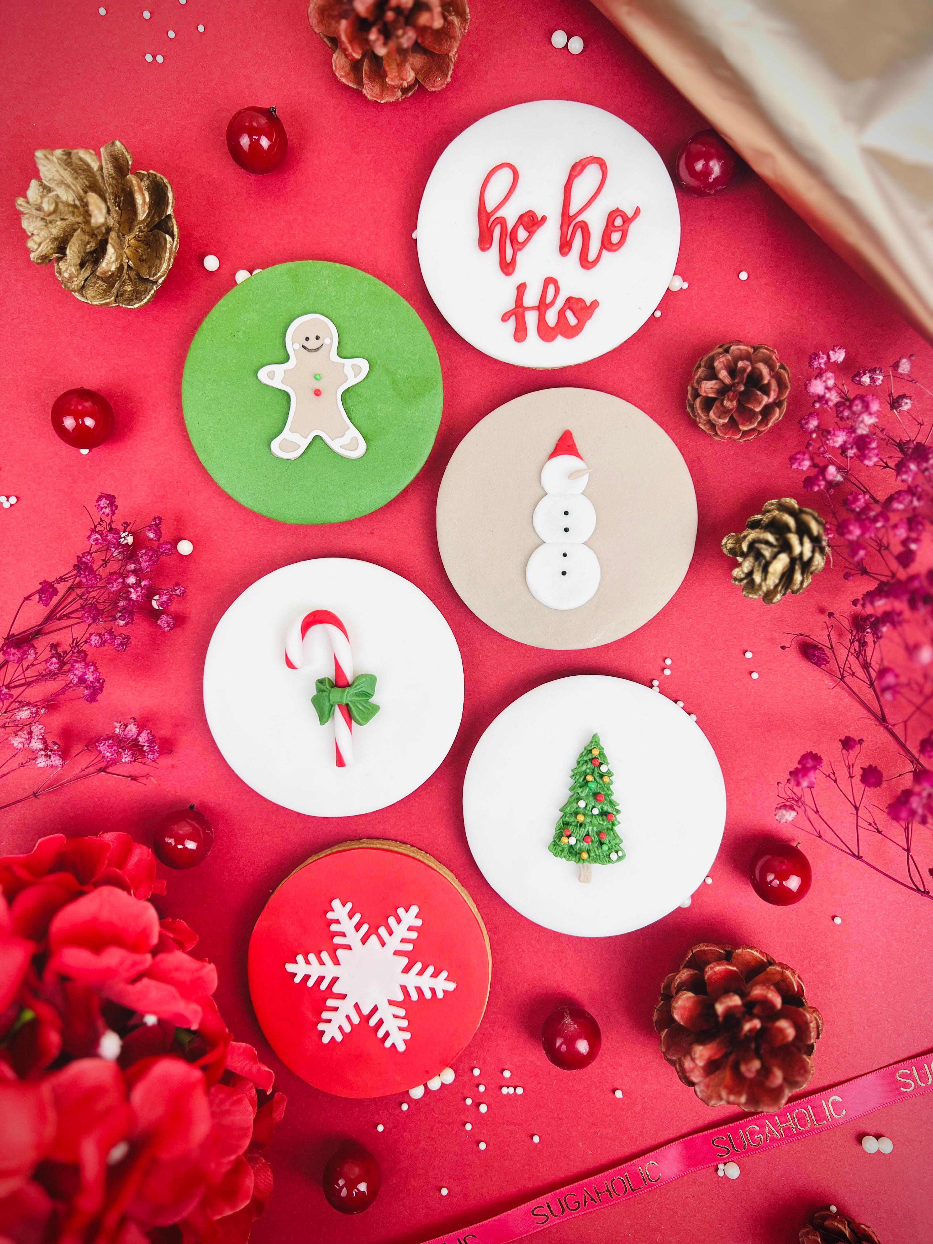 Modern Christmas Cookies (Set of 6)