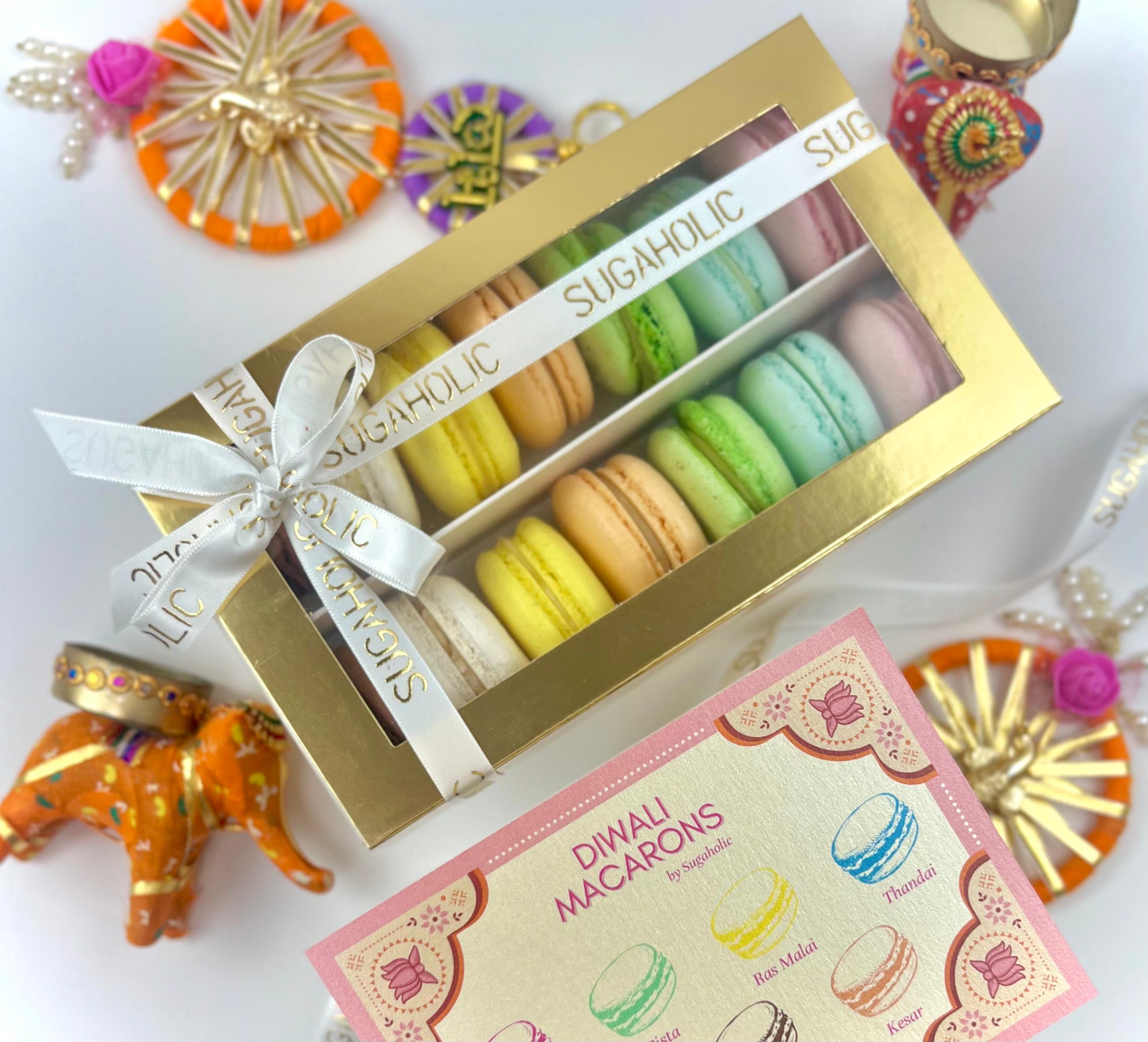 Diwali Desi Flavor Macarons 