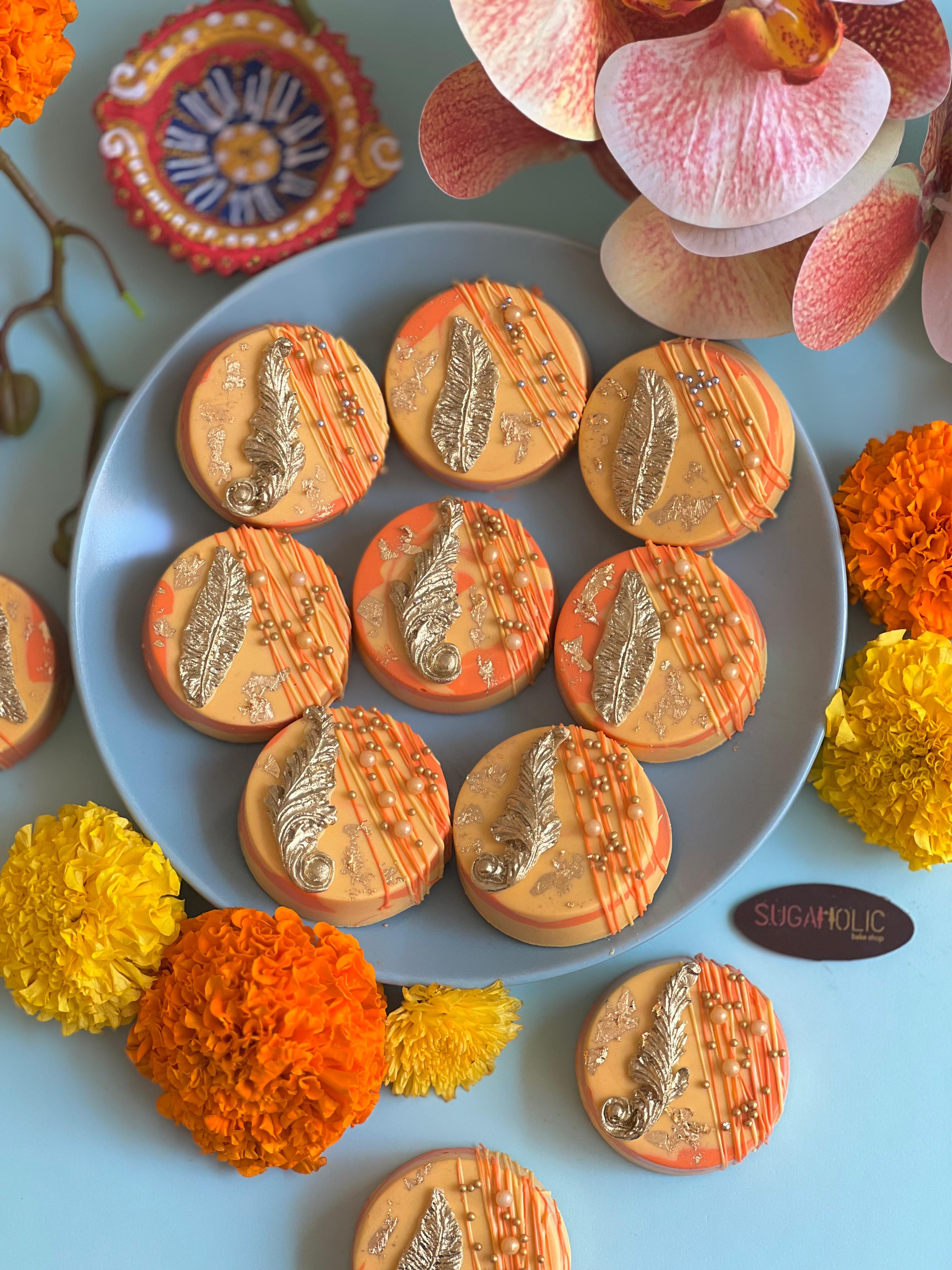 Marbled Diwali Oreo-Dipped 