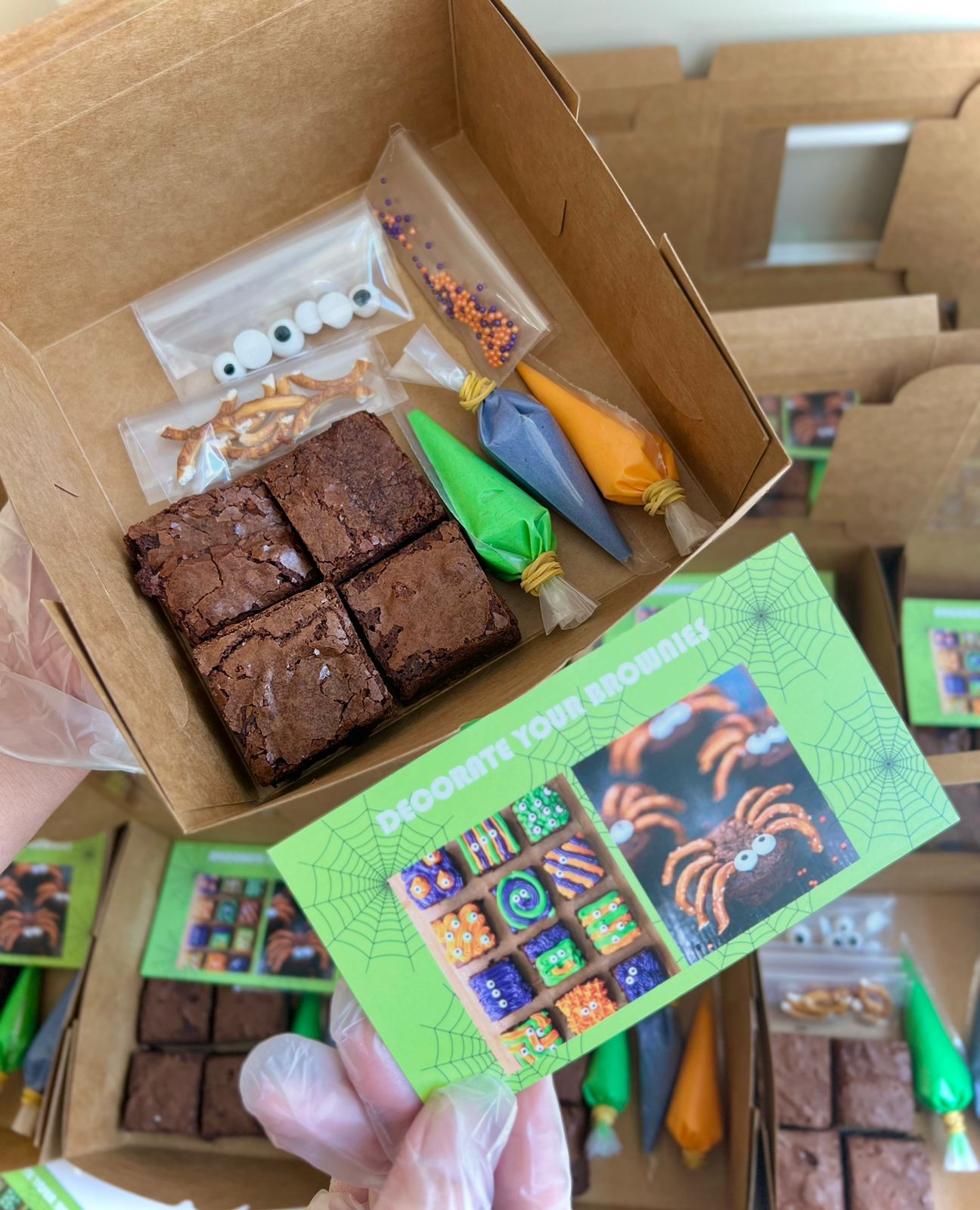 Halloween DIY Brownie decorating Kit