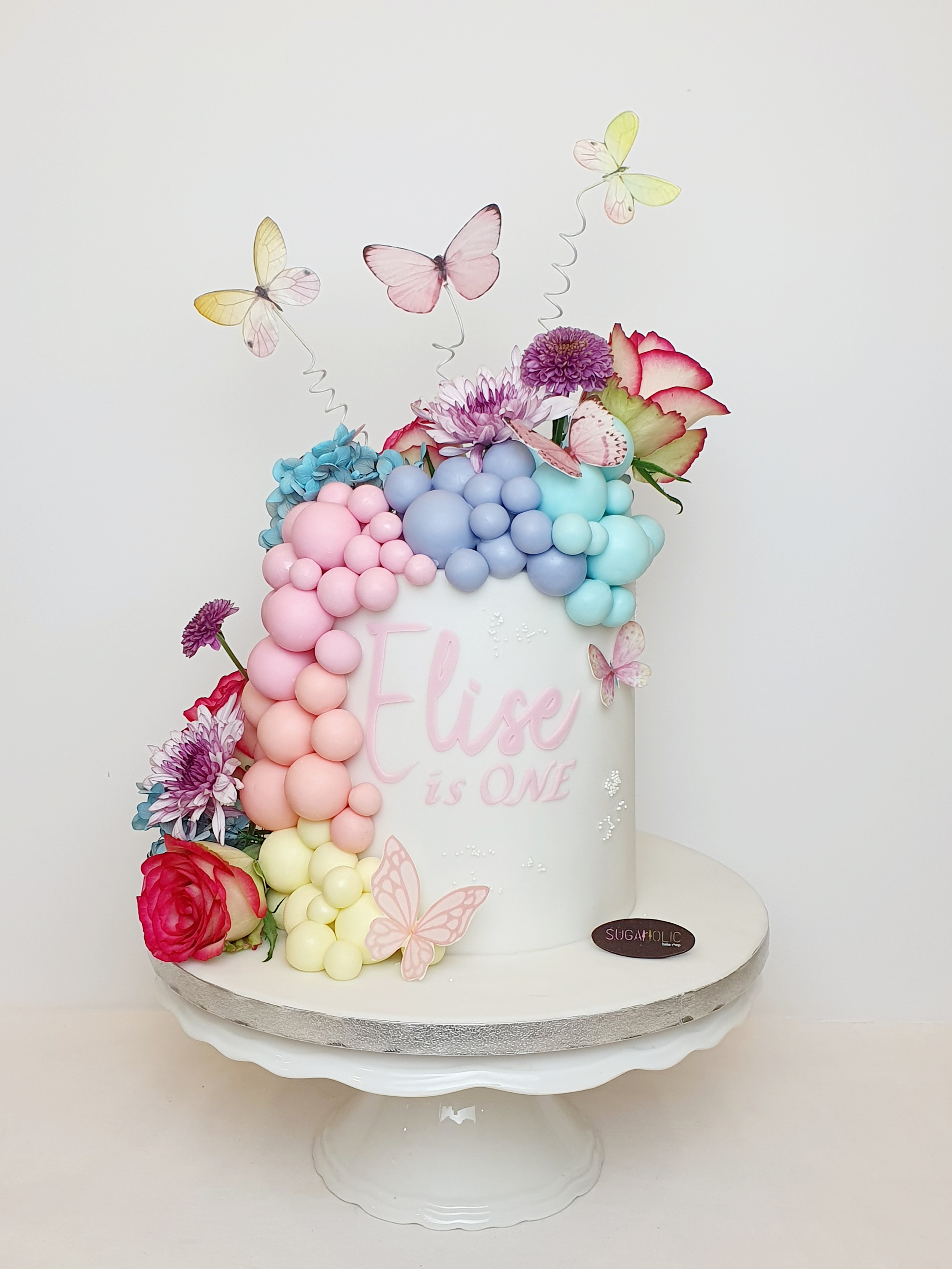 Ball Arch Butterfly Cake