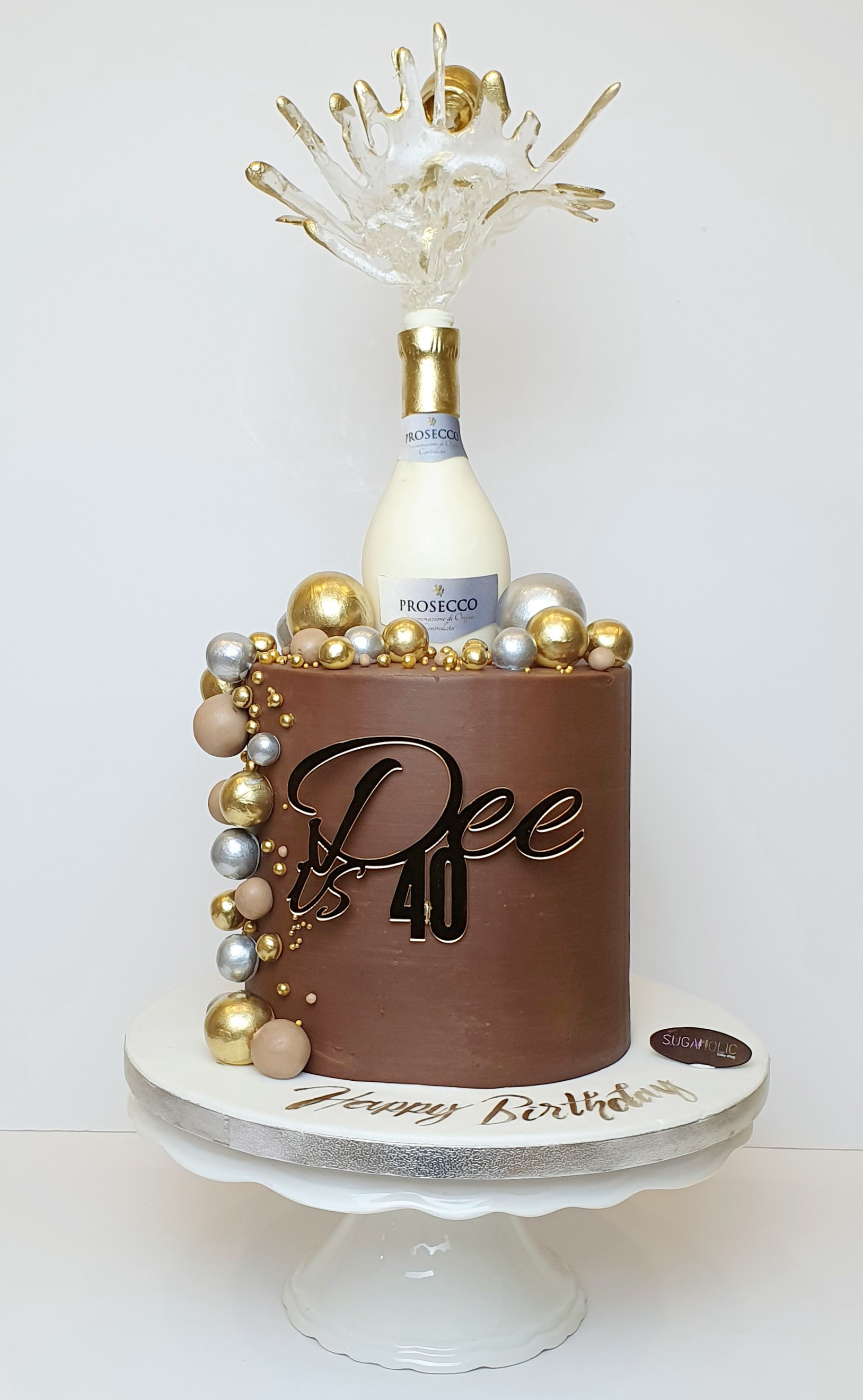 Prosecco Bottle Cake