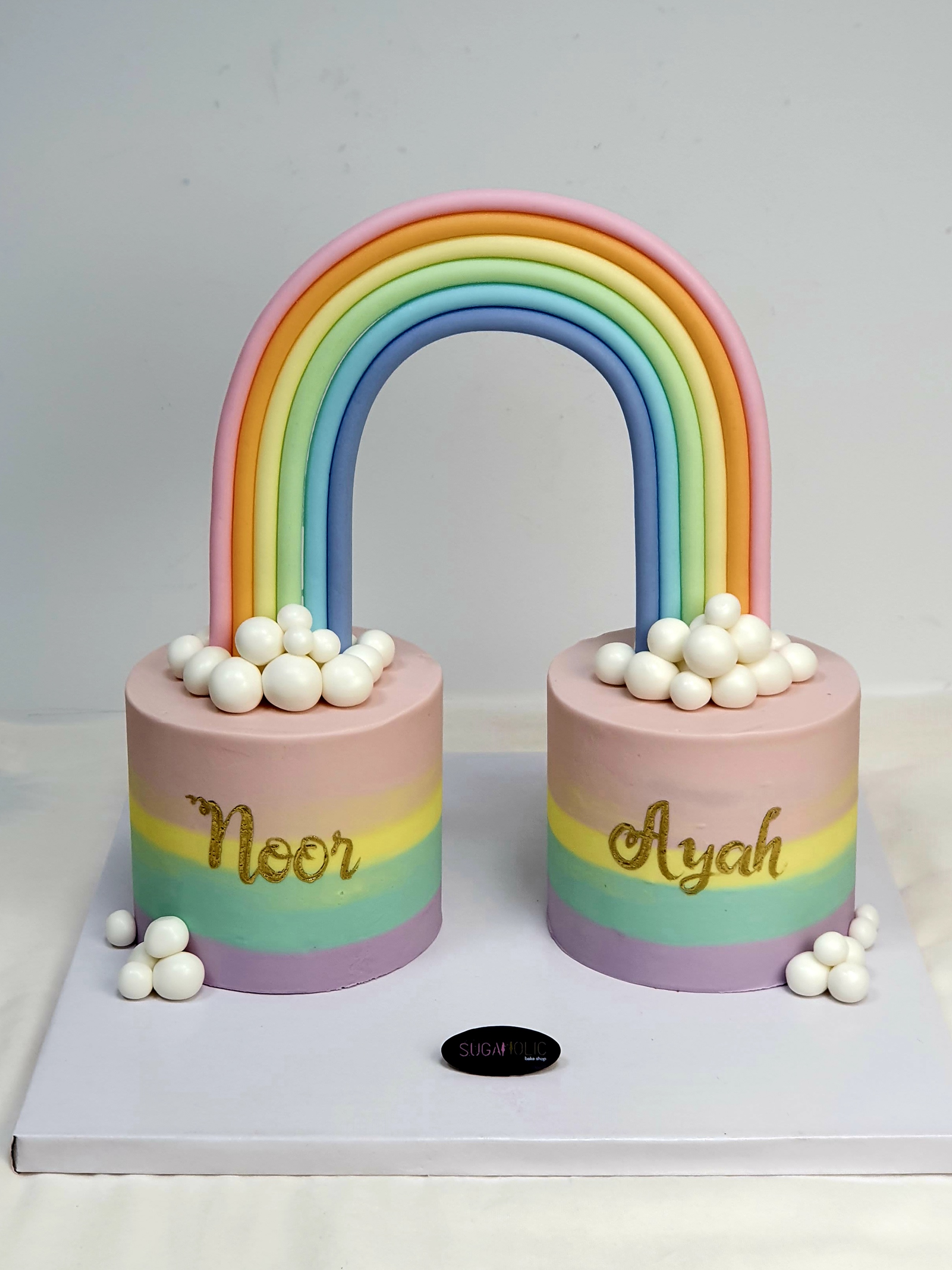Rainbow Twins Cake