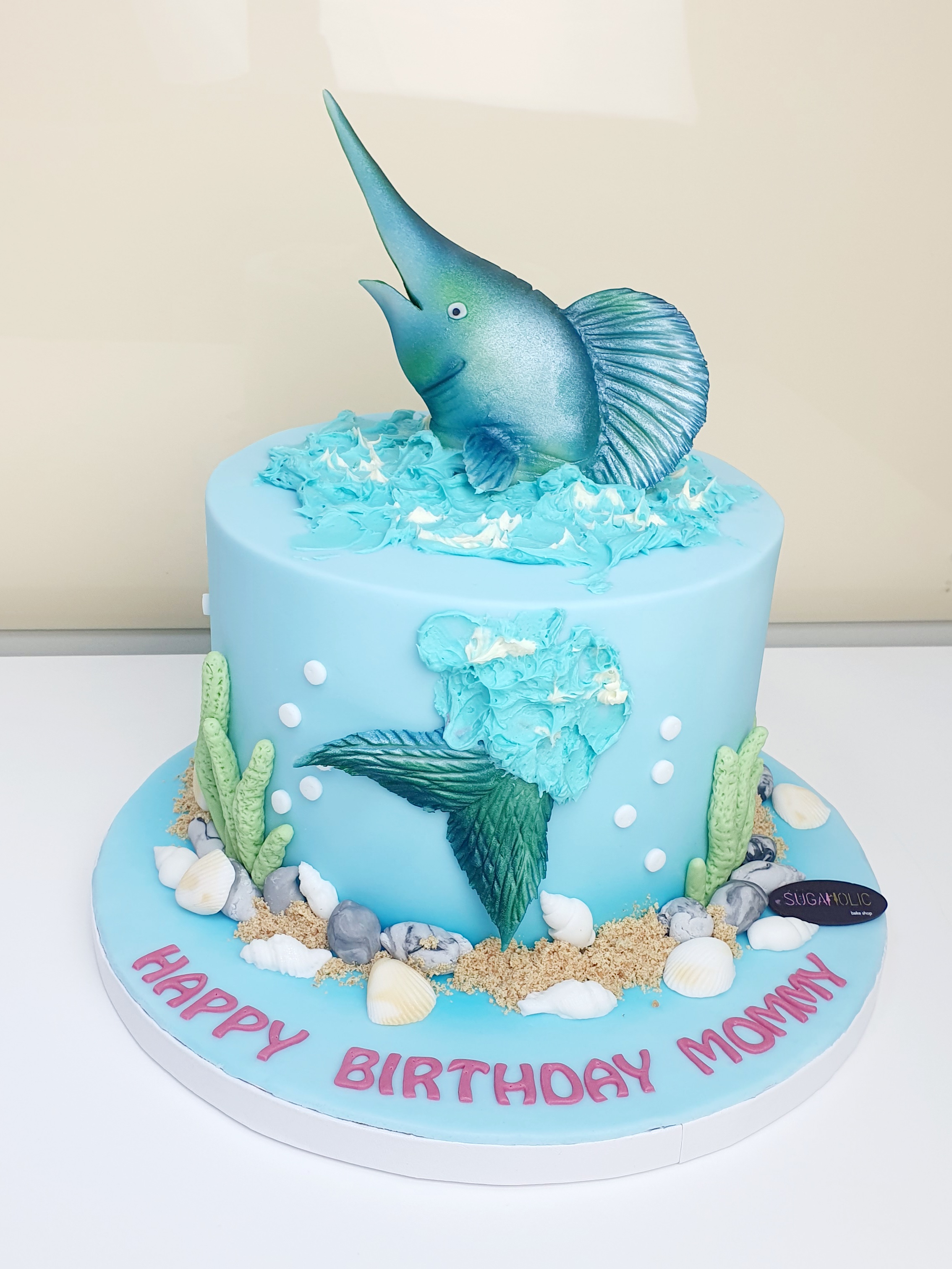 Under The Sea with 3D Swordfish Cake