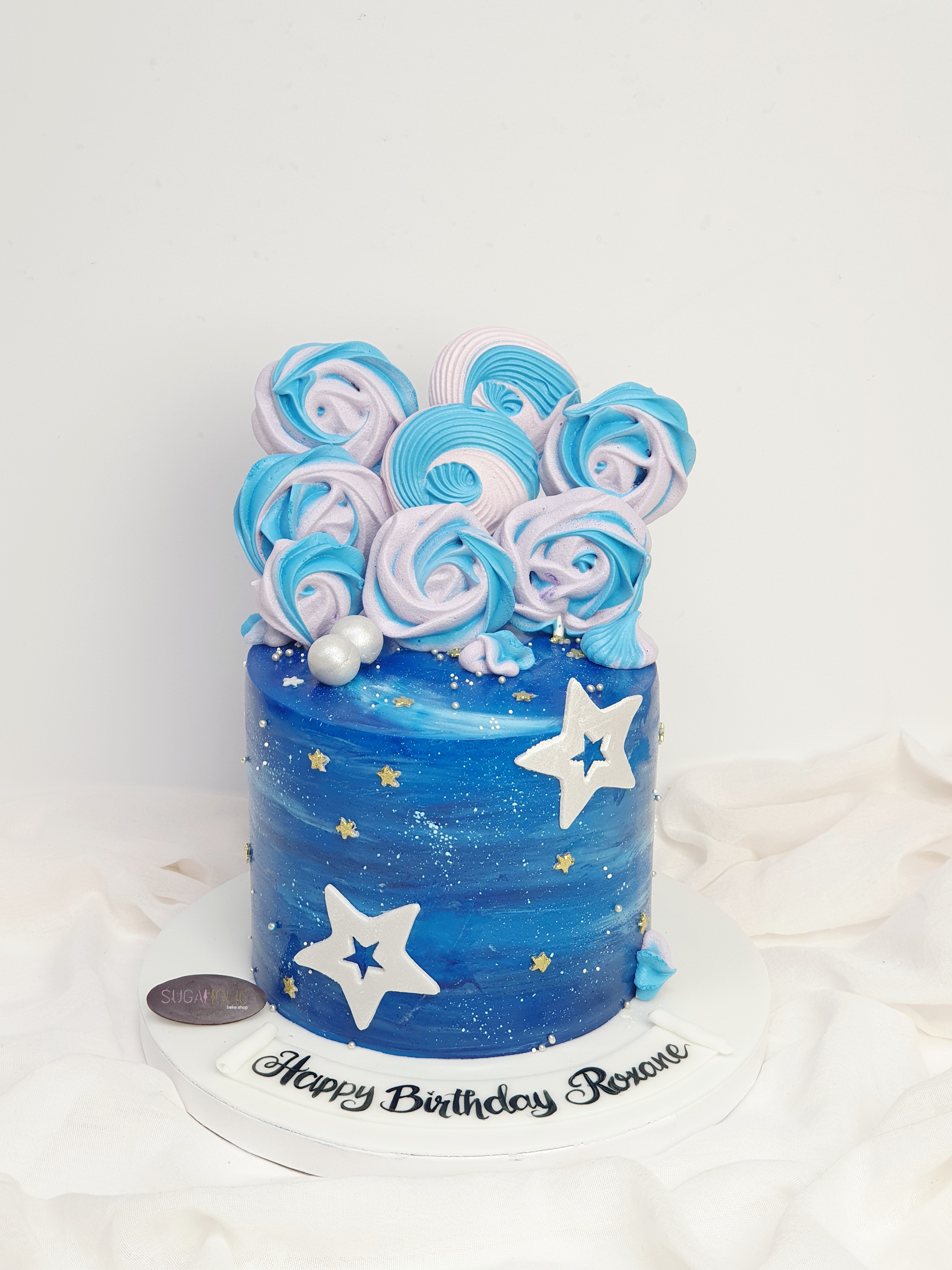 Galaxy with Meringue Cake
