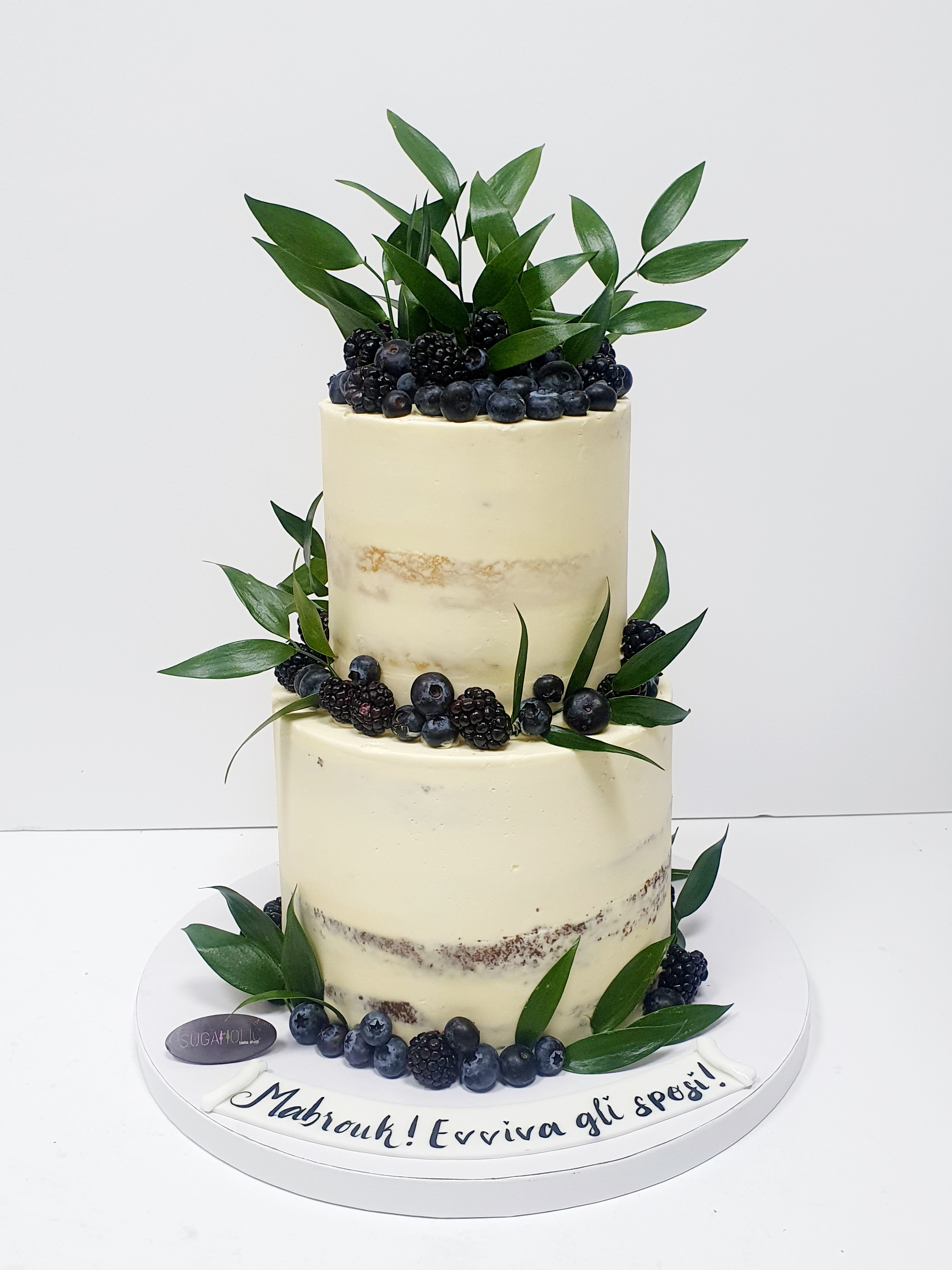 Buttercream Mixed Berries Naked Cake