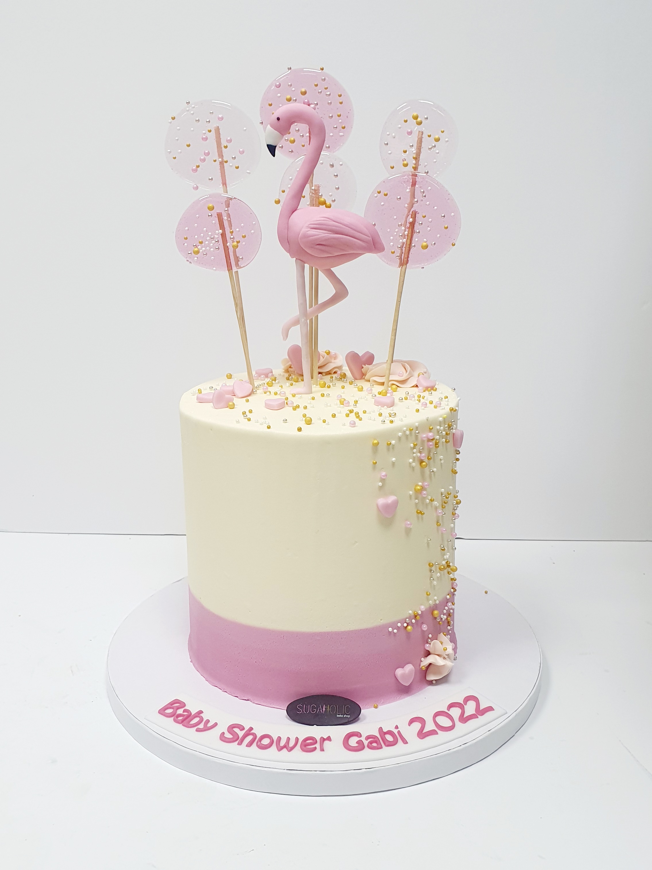 Flamingo Buttercream Cake