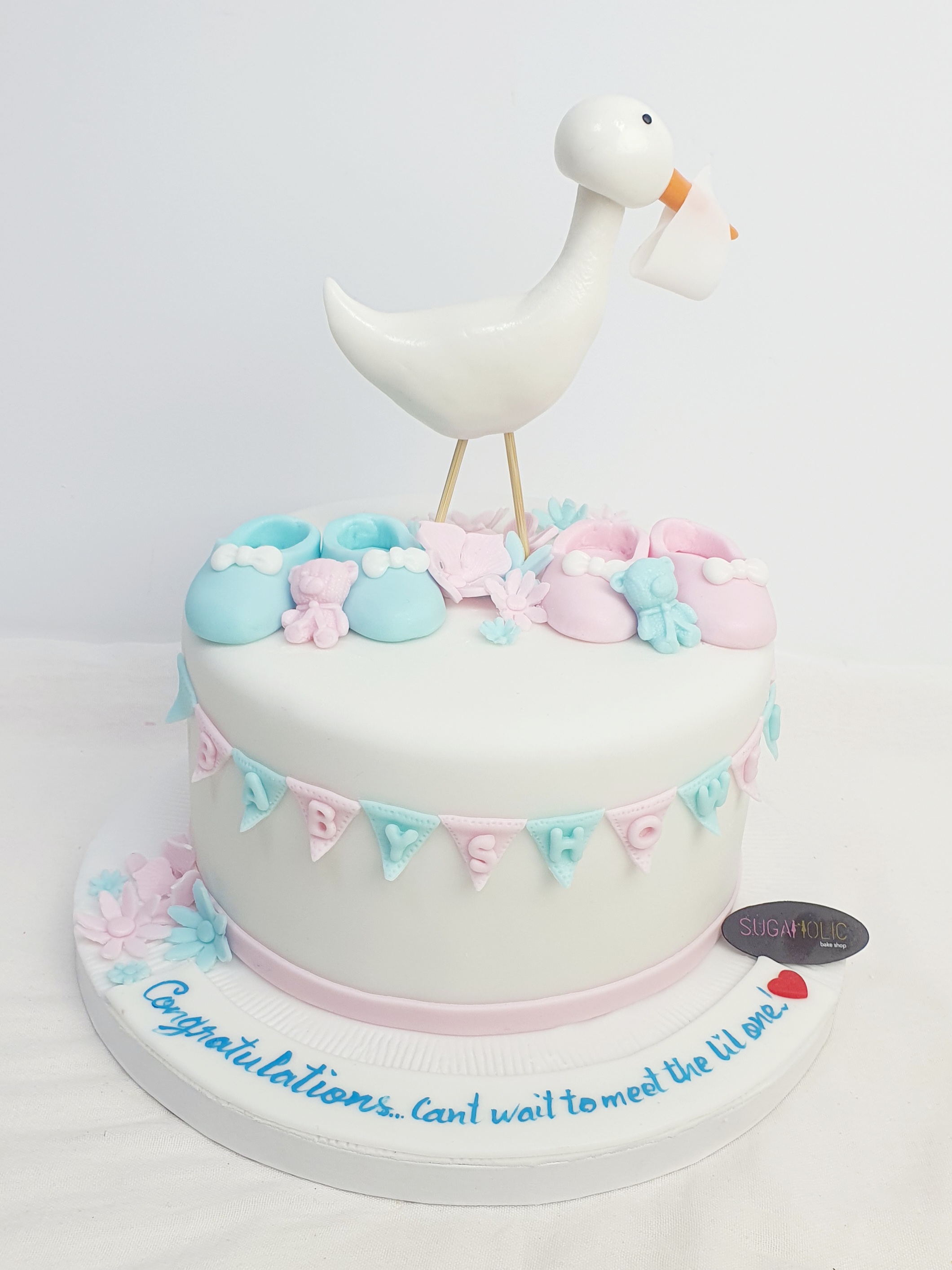 Baby Shower Stork Cake