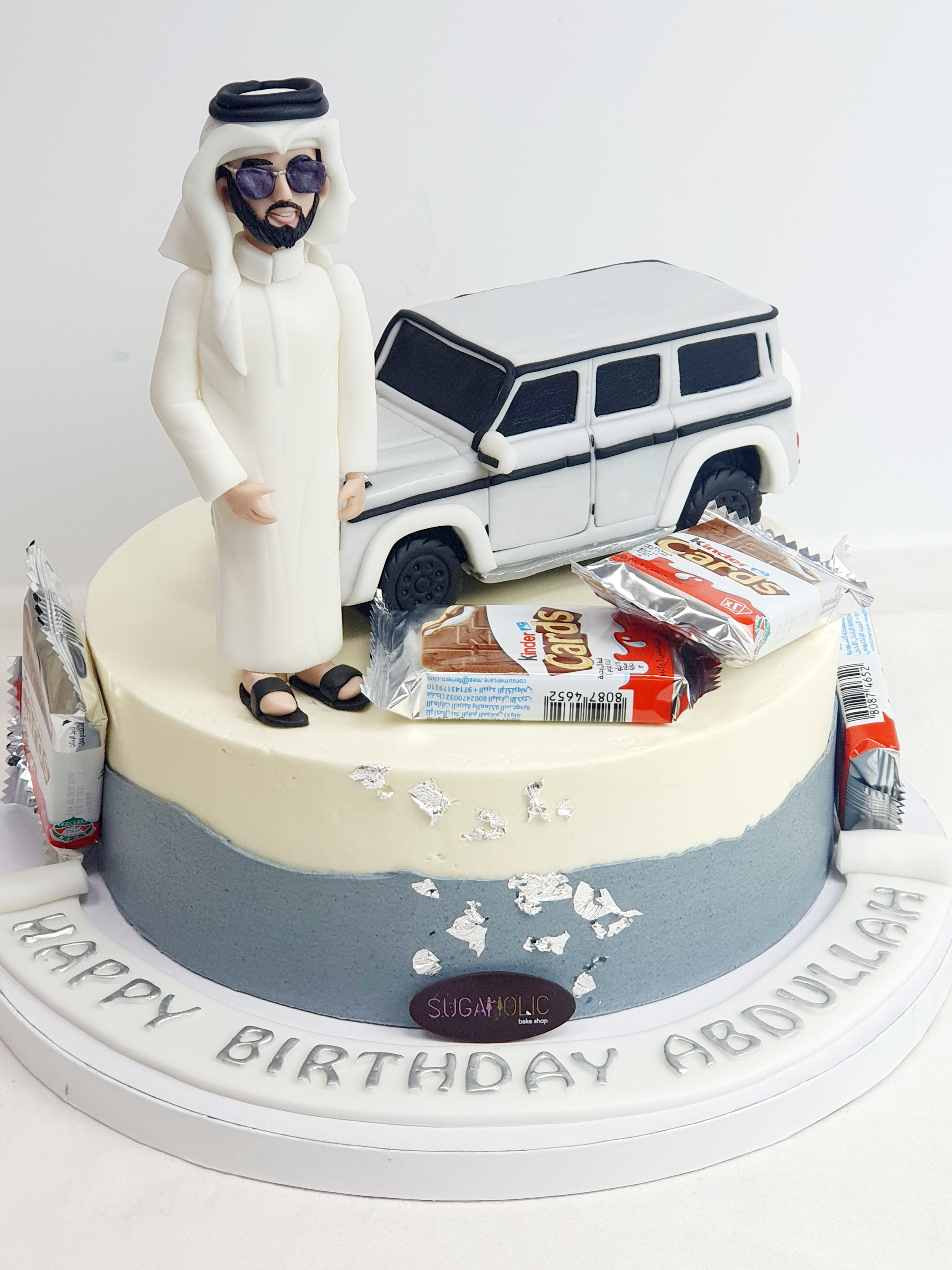 3D Car with Figurine Cake