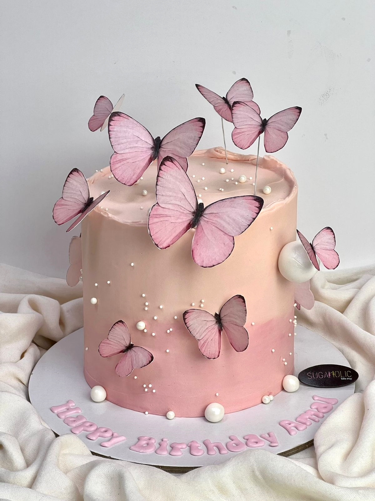 Ombre Butterfly Cake 