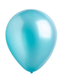 Caribbean Blue Pearl Latex Balloons