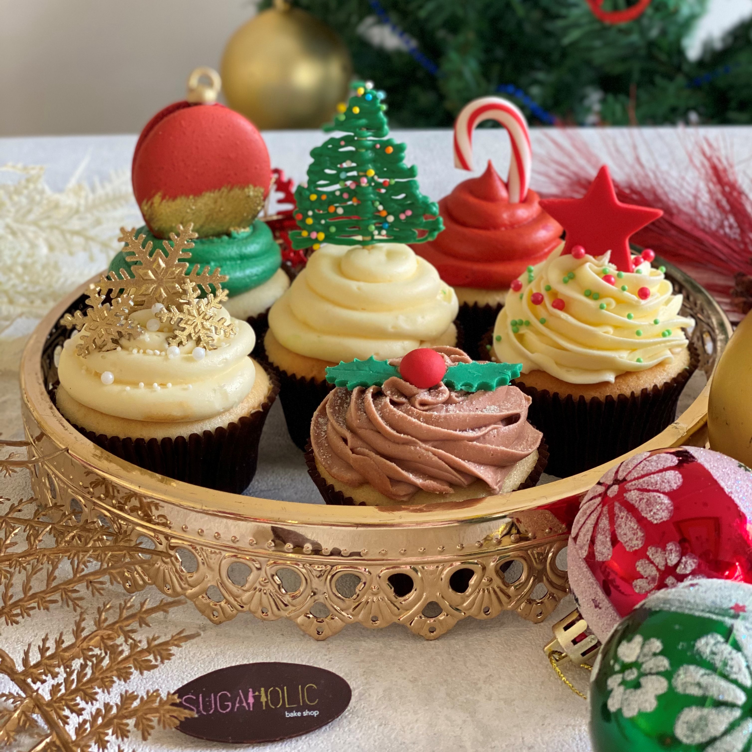Christmas Cupcakes (Set of 6)