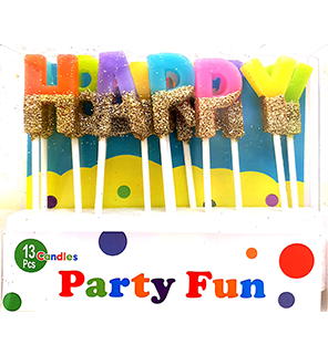 Happy Birthday Rainbow Candle