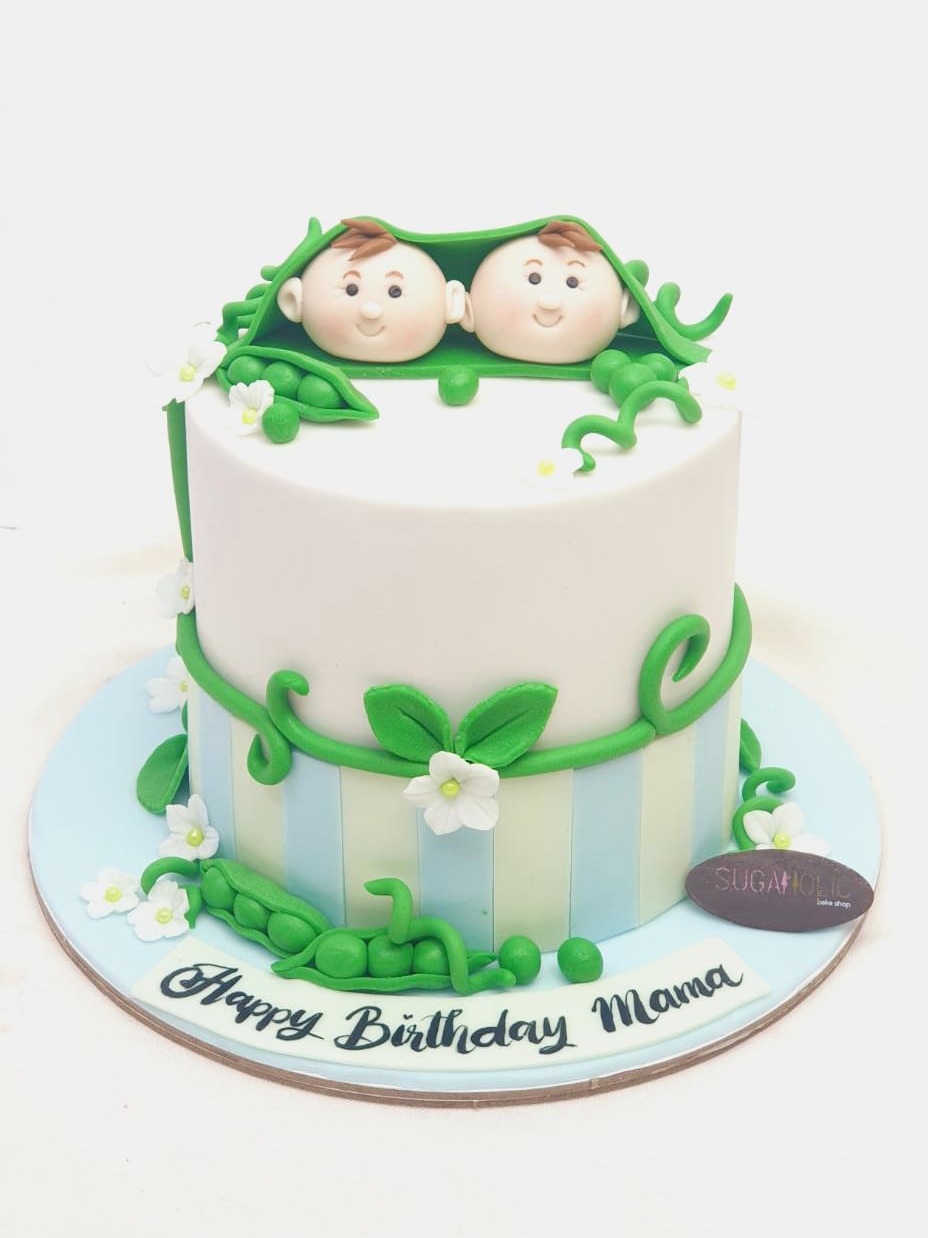 Twin Babies Cake