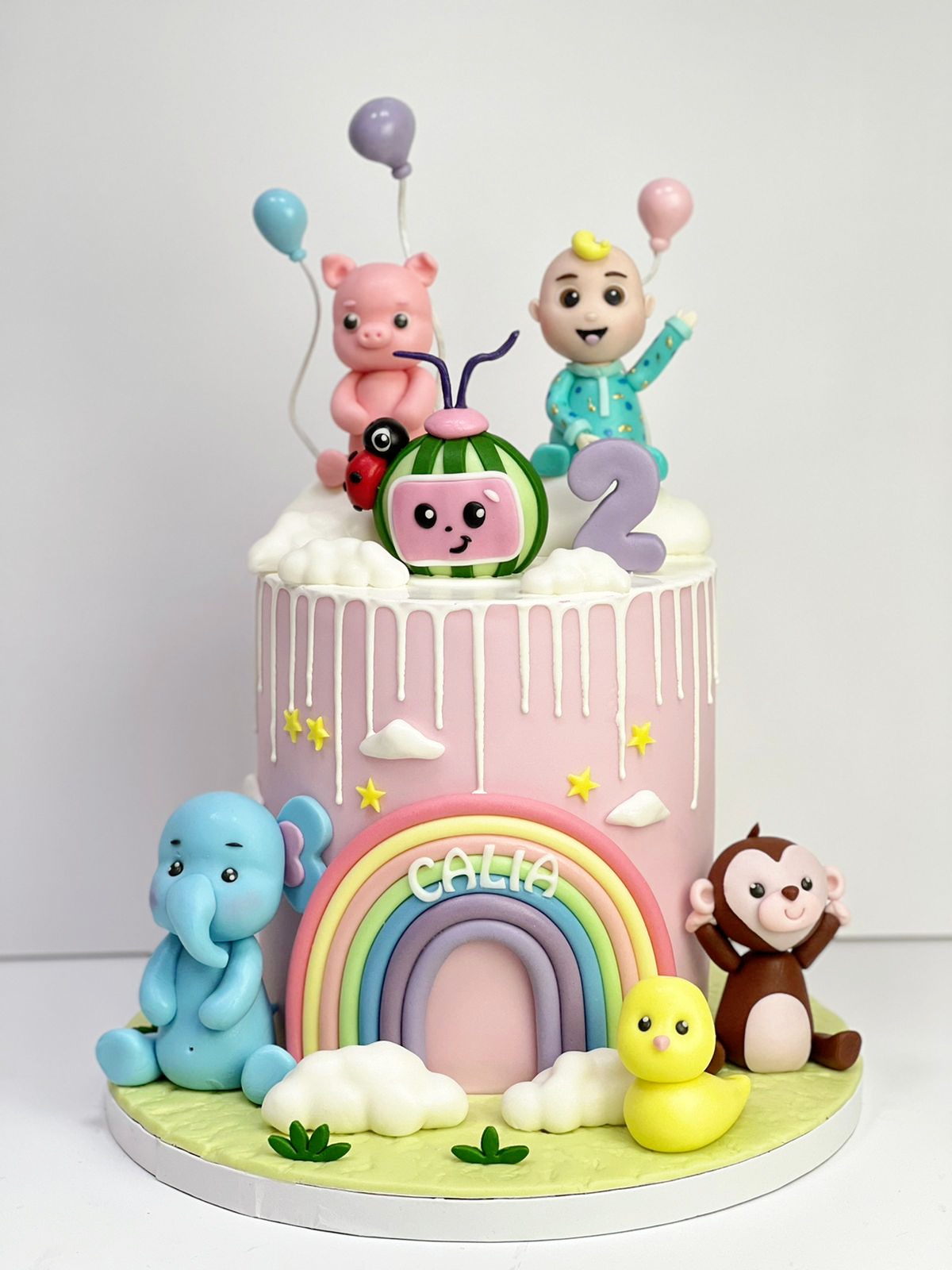 Cocomelon Cake 3D figures