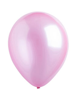Pretty Pink Pearlized Latex Balloons