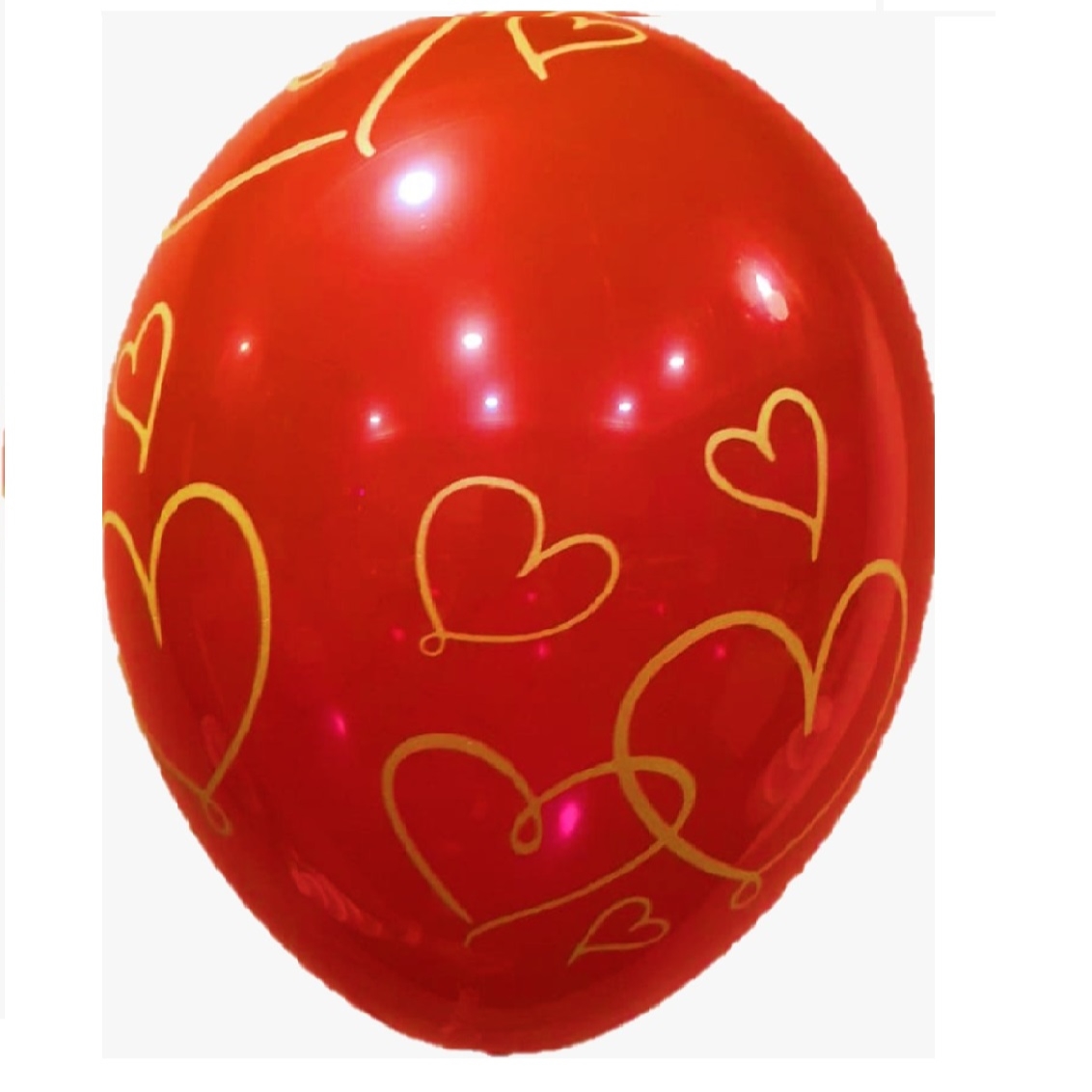 Red Latex Heart Print Design