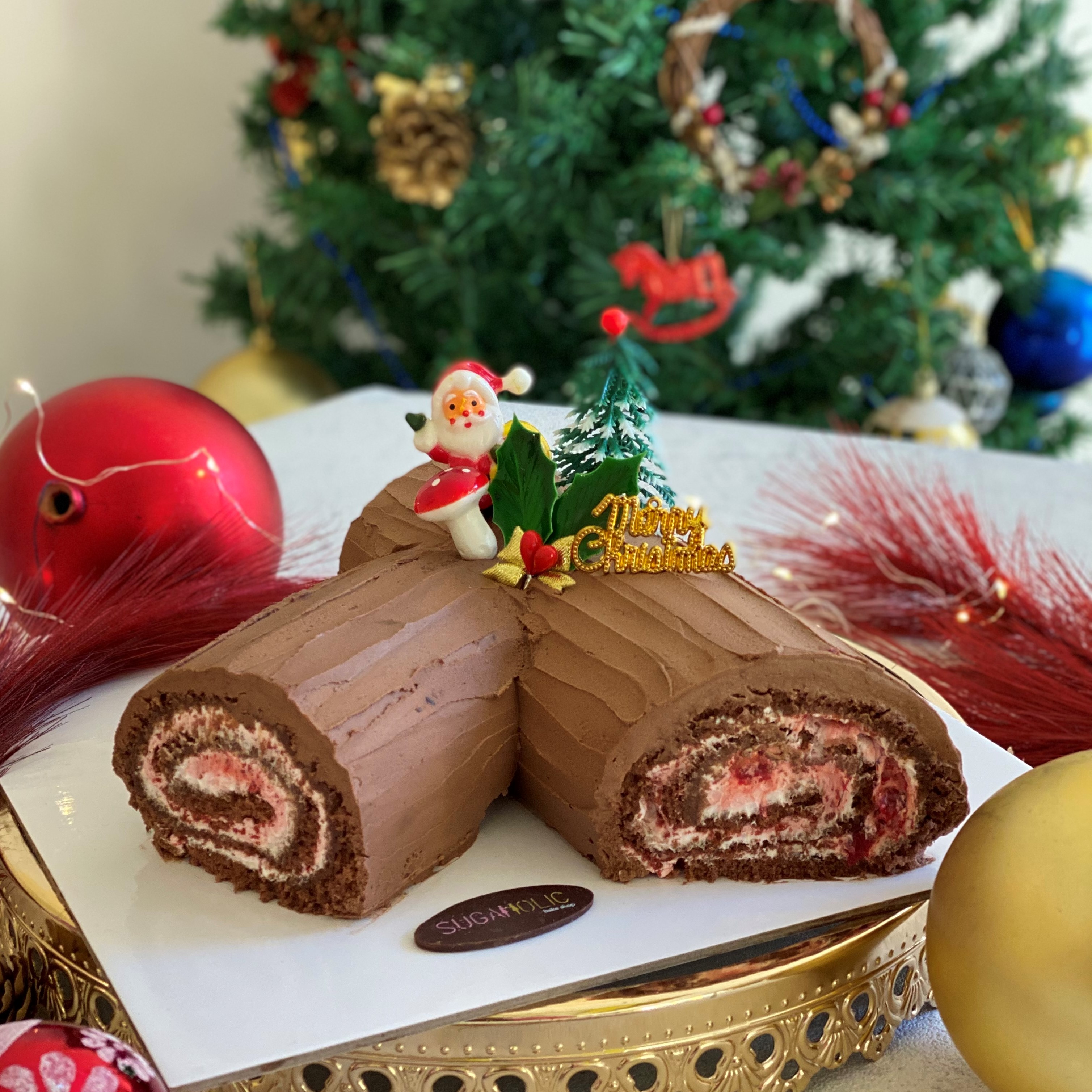 Yule Log Cake 