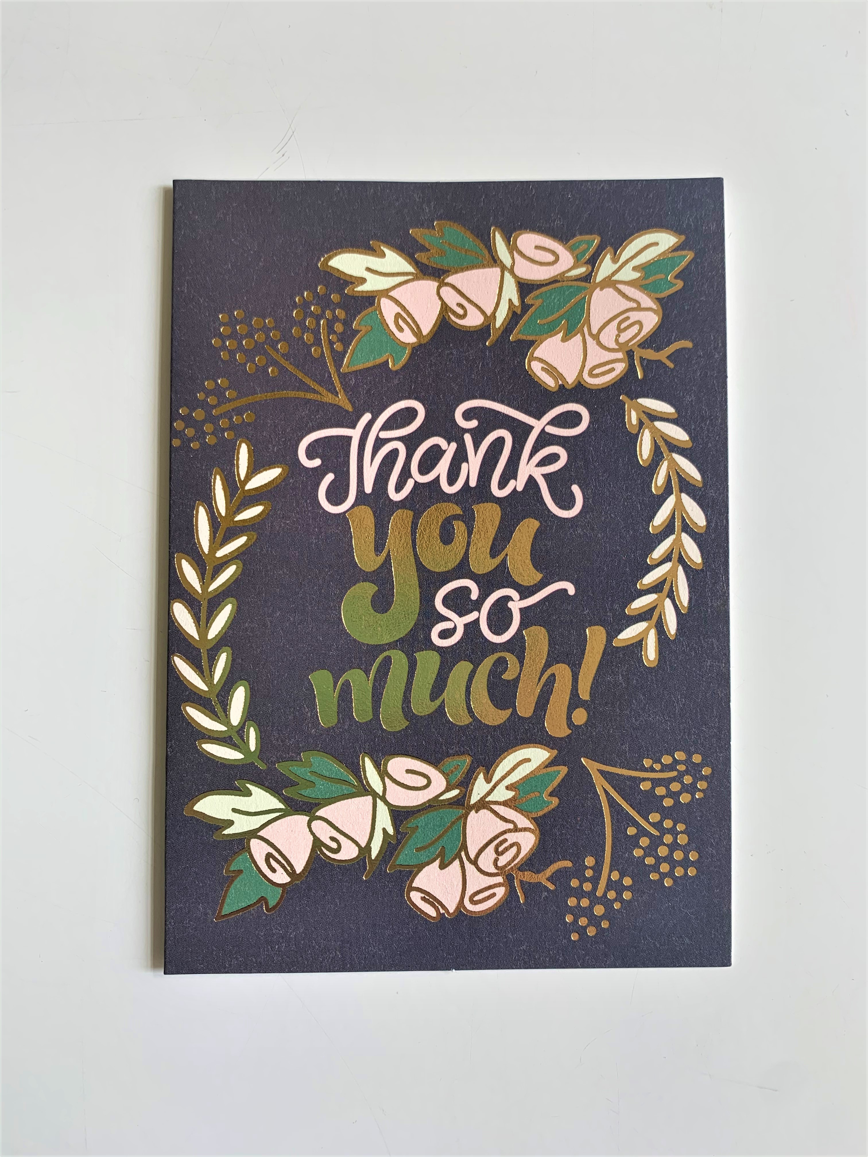 Thank you so much (Blue Floral)
