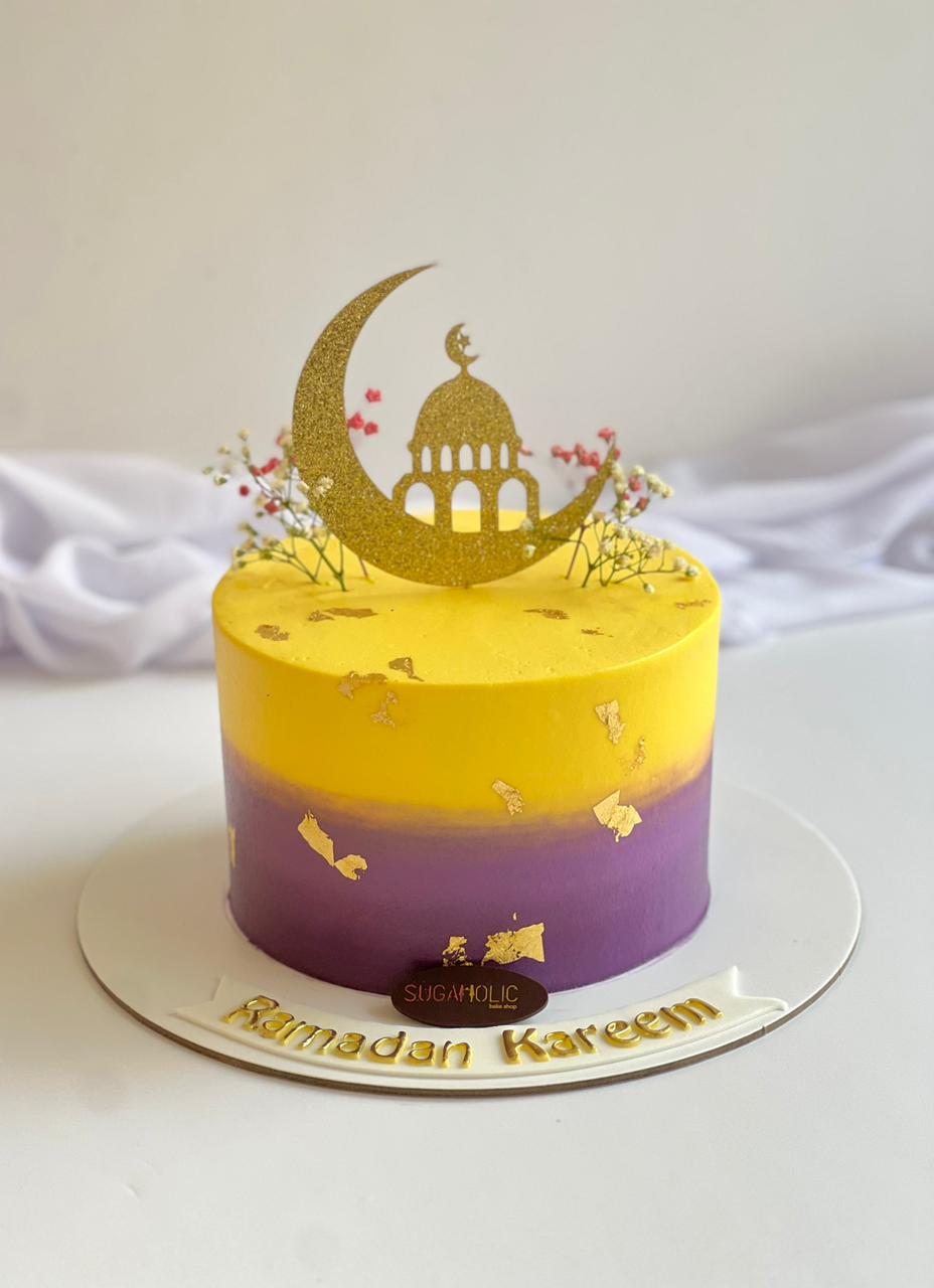 Ramadan Kareem Cake with Glittery  Topper 