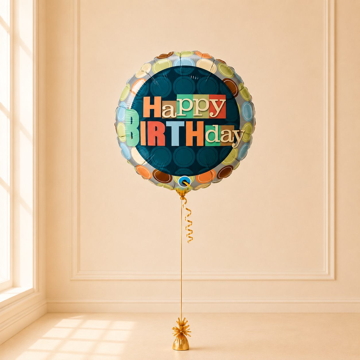 Polka Happy Birthday Balloon