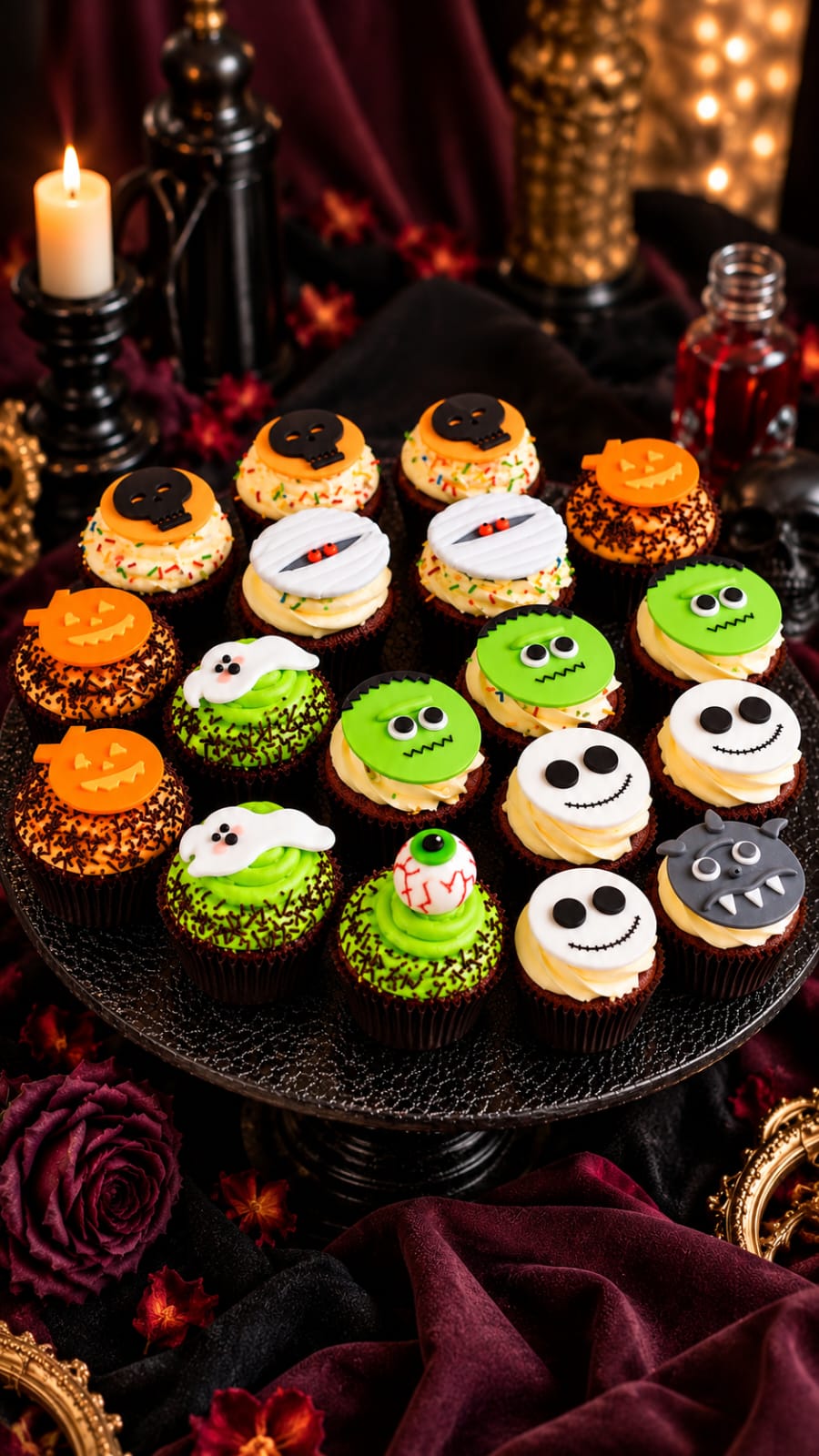 Assorted Halloween Character Cupcake