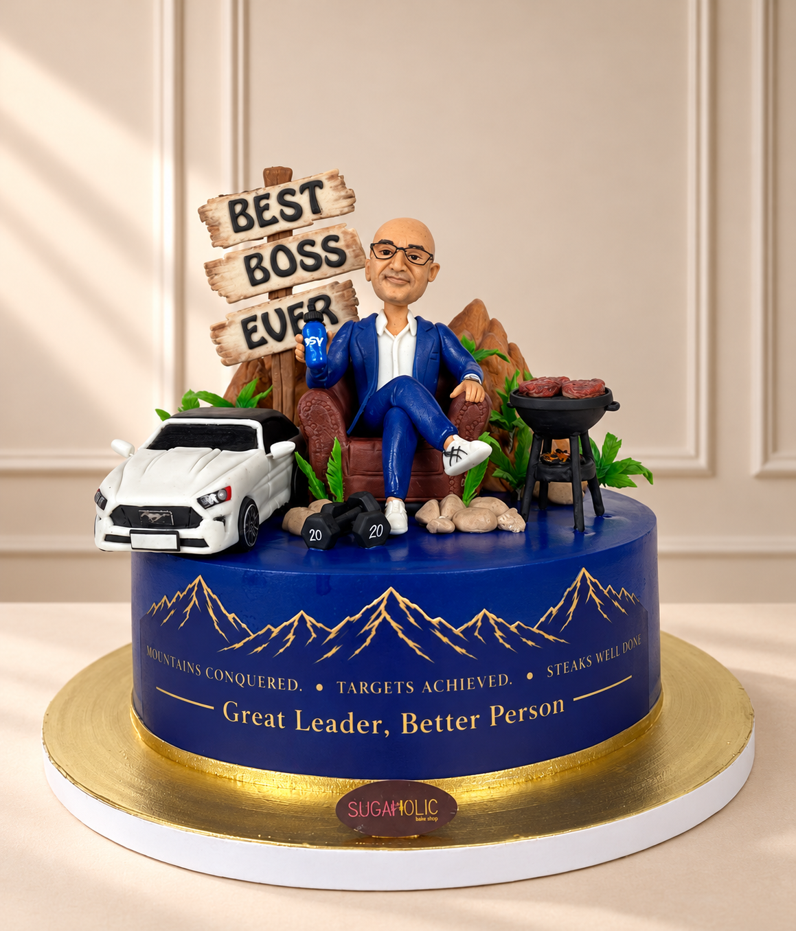 Mountain Adventure Best Boss 3D Fondant Cake