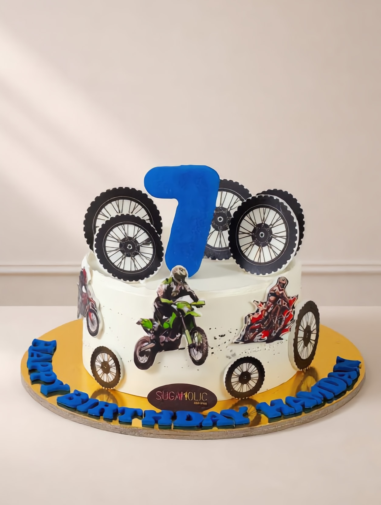 Dirt Bike Adventure Buttercream Cake