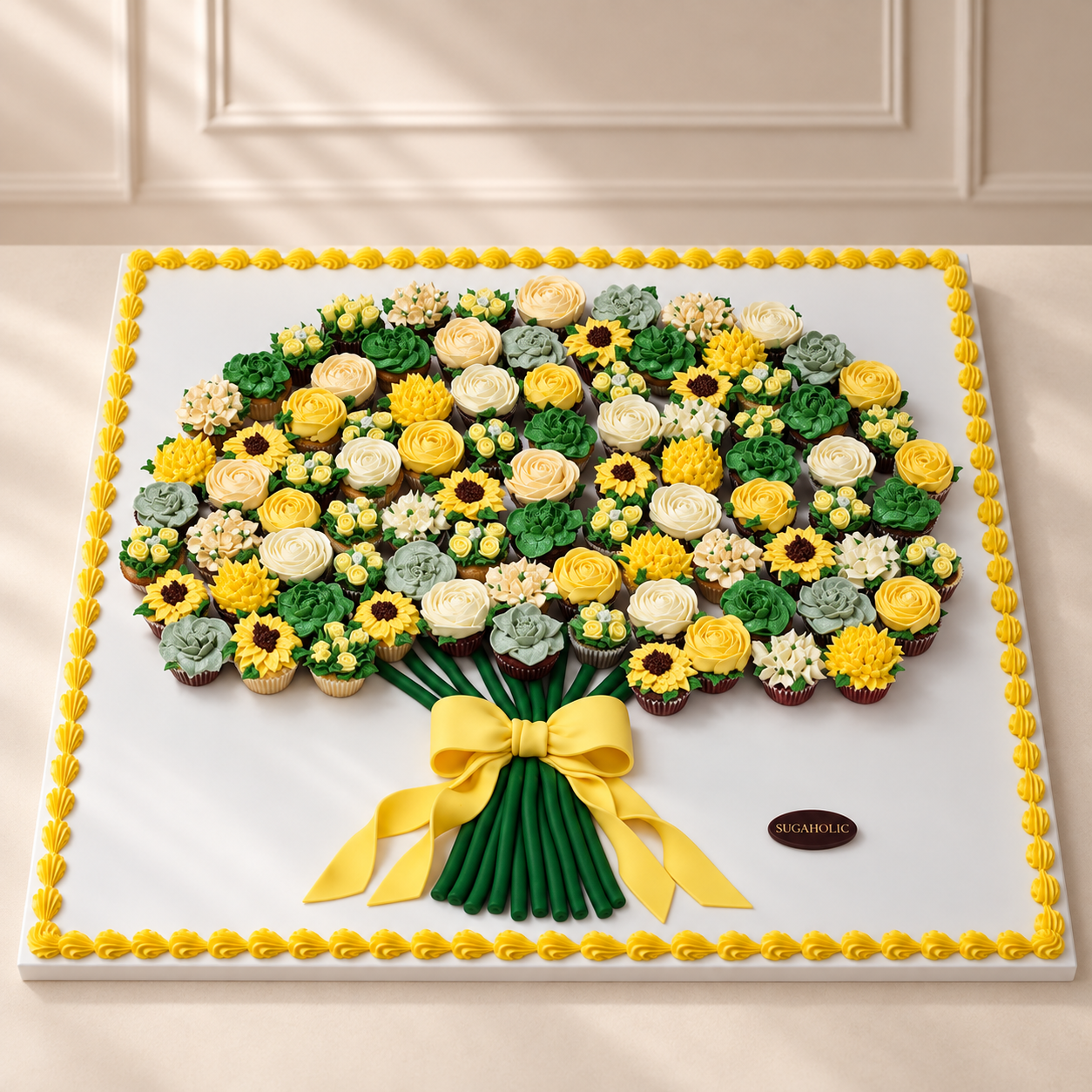 Floral Bouquet Mini Cupcake Arrangement
