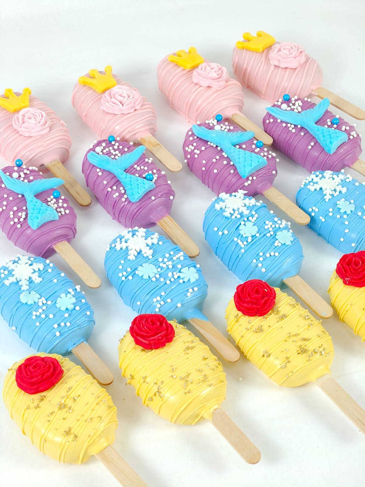 Princess Themed Cakesicles