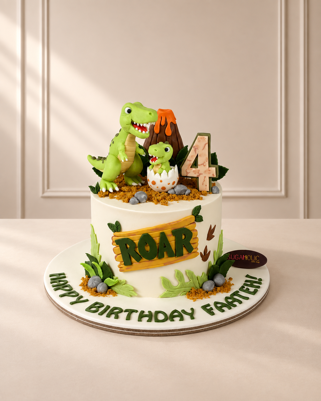 3D Dinosaur Roar Birthday Cake