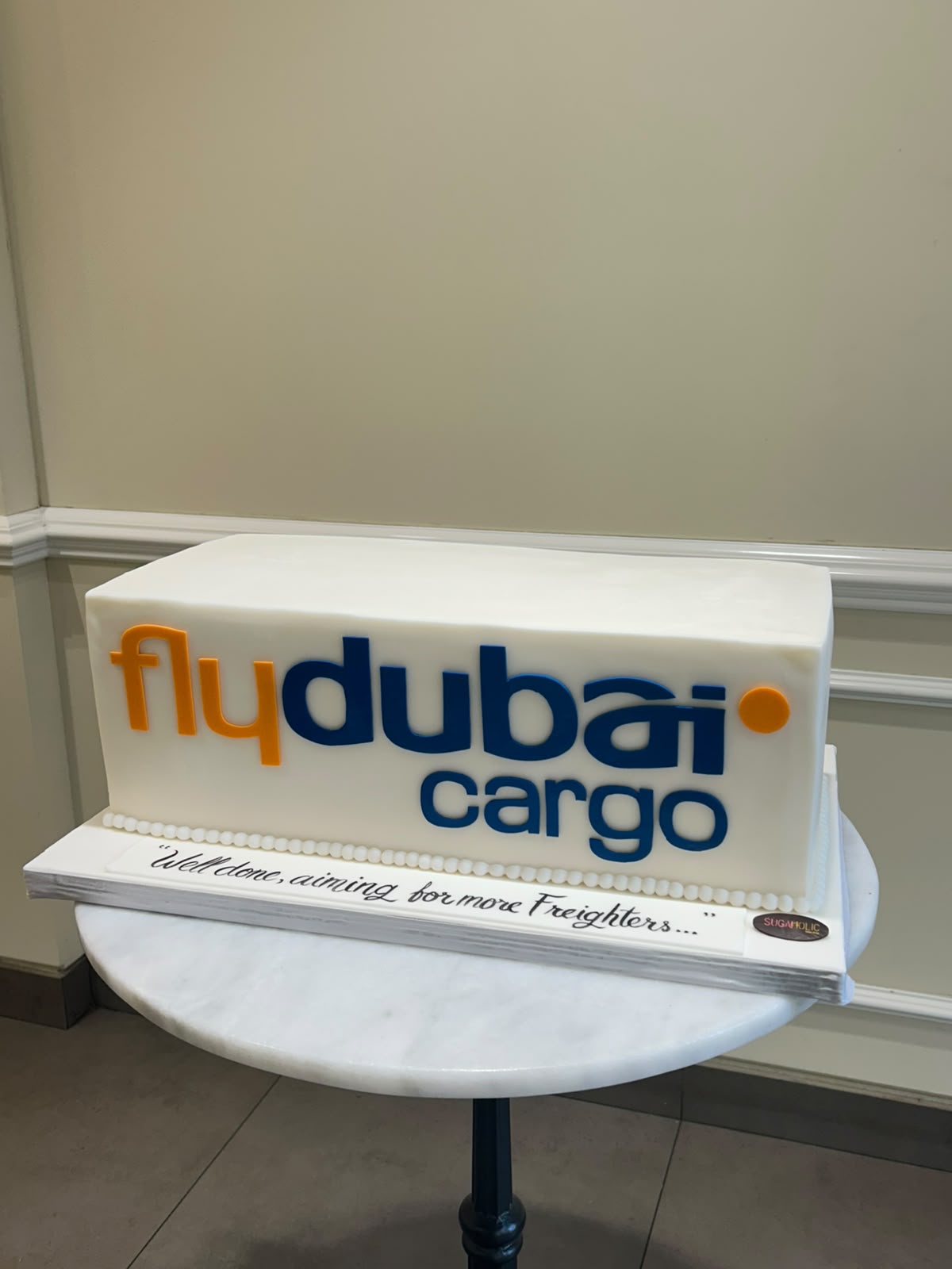 Corporate Logo Rectangular Celebration Cake