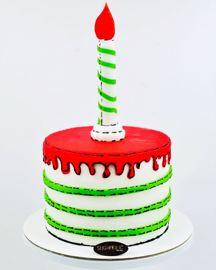 UAE National Day 2D comic cake