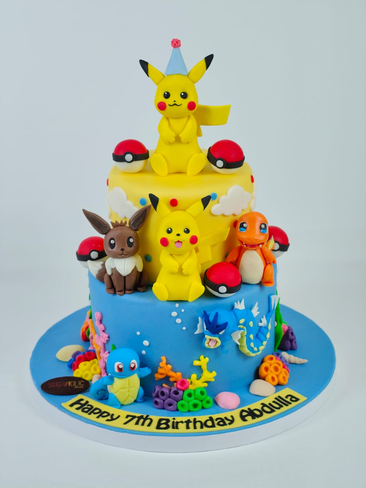 Colourful Creature Adventure Fondant Cake